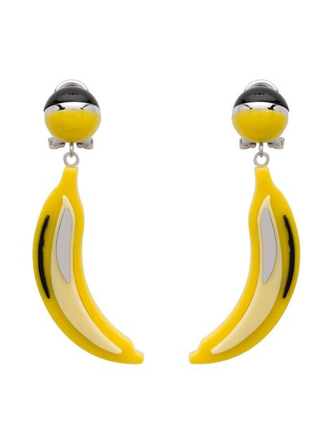 Prada banana earrings